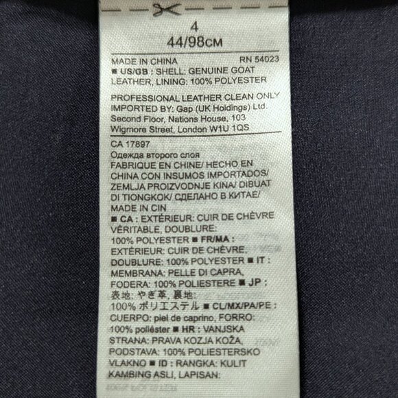 NWOT Olivia Palermo x BR Snake-Effect Italian Leather Button-Wrap Skirt - Picture 15 of 16